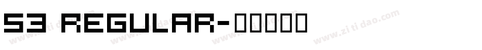 53 regular字体转换